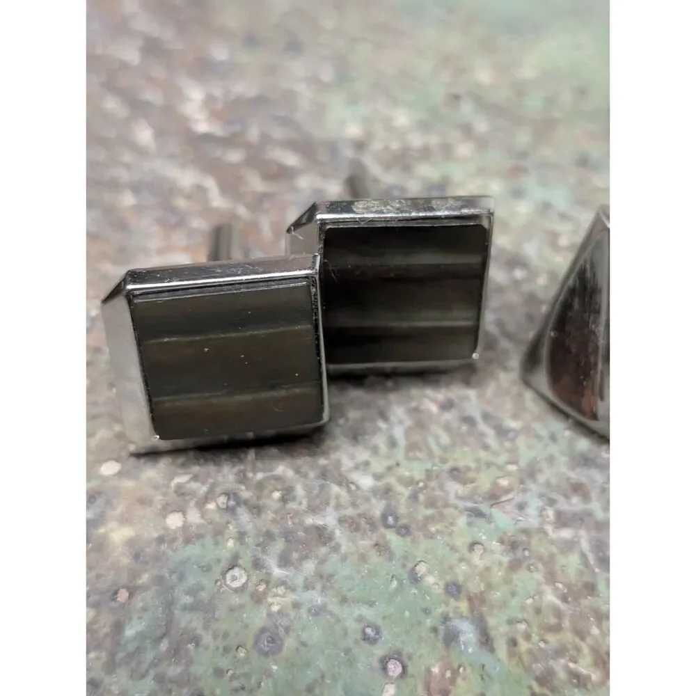 Vintage Cufflink Lot – 3 Sets – Includes Swank – Classic Formalwear Accessories